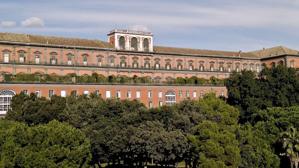Outside the Naples Royal Palace