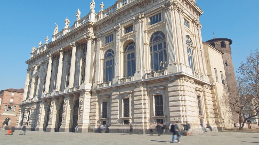 Street view of the  Palazzo Madama Museum