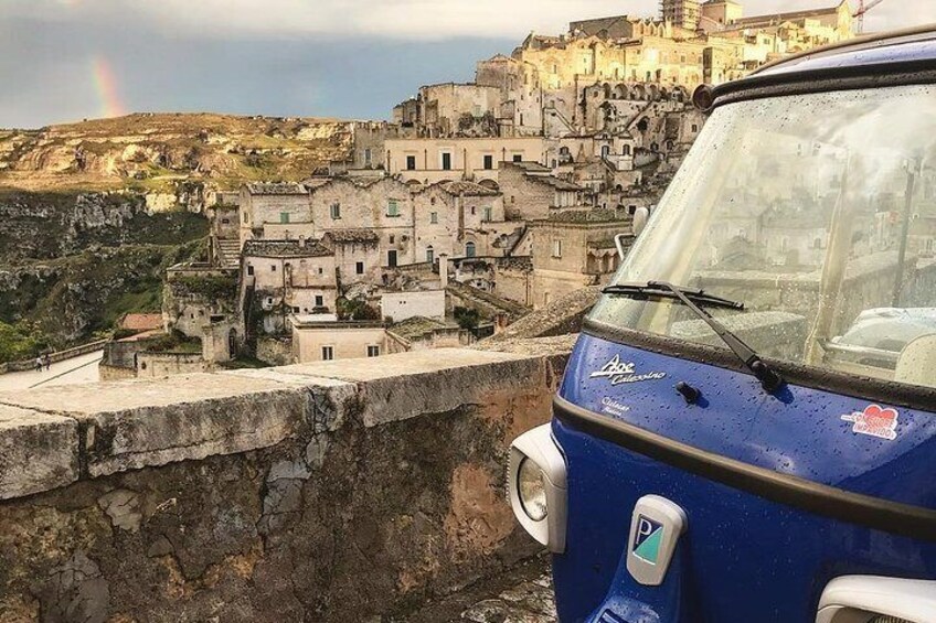 Long Private Panoramic Tour with Ape Calessino in Matera