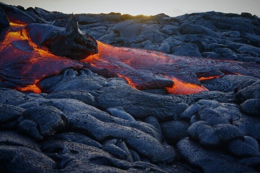 Explore Smoking Eruptions & Caves in Hawaii Island (full-day tour)