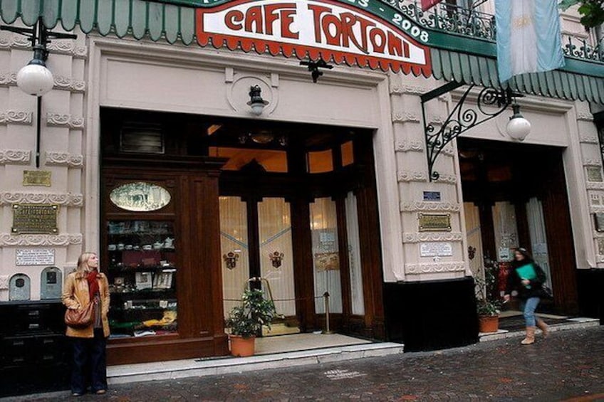 Private City Tour Including Café Tortoni in Buenos Aires