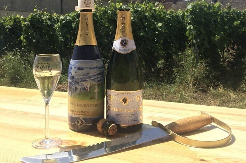 Champagne Sabrage & Tasting - Champagne PIERRE Laurent