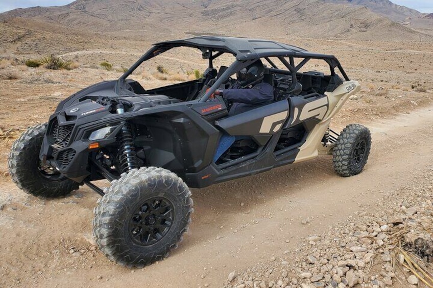 Top of the line Can Am UTV's complete with air-pumper helmets and intercoms,