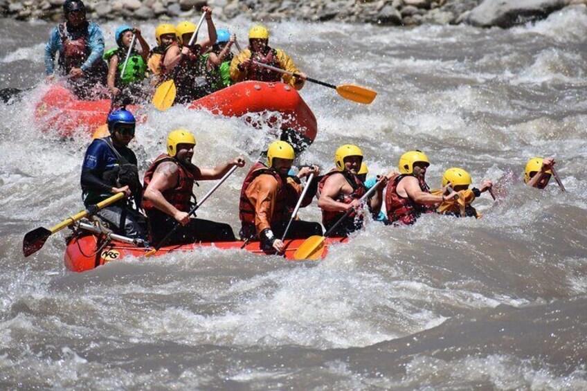 Private Full Day Rafting and Wine From Santiago