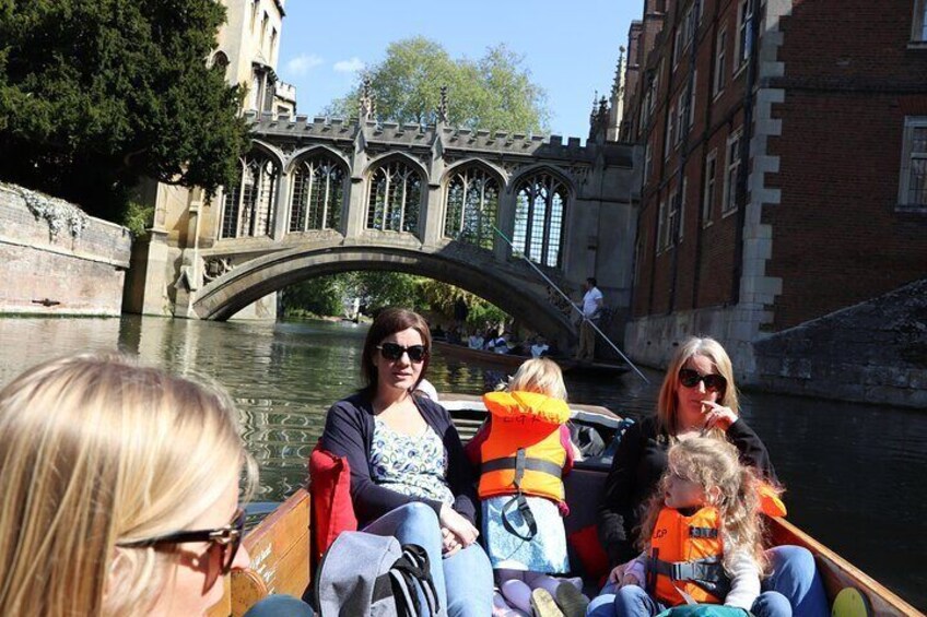 Family punting in Cambridge