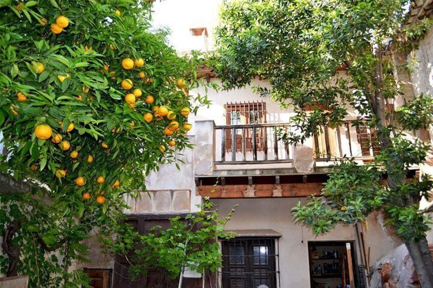 House with orange trees at the Albaicin
