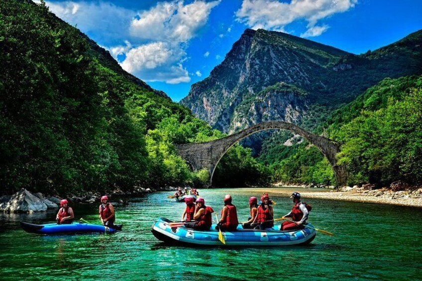 Arachthos white water river Rafting at Tzoumerka