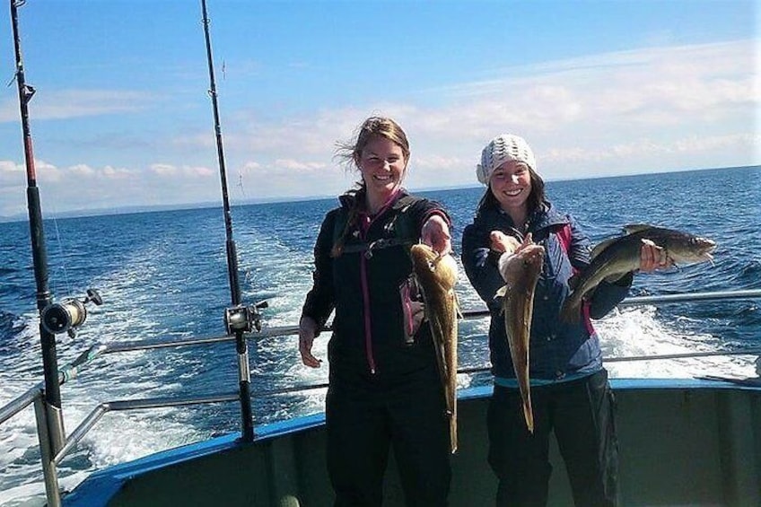 Deep sea fishing Galway Bay. Galway. Private guided. Full / half day.