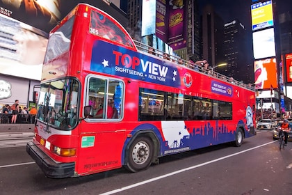 Visite en bus à la découverte des illuminations nocturnes de Manhattan