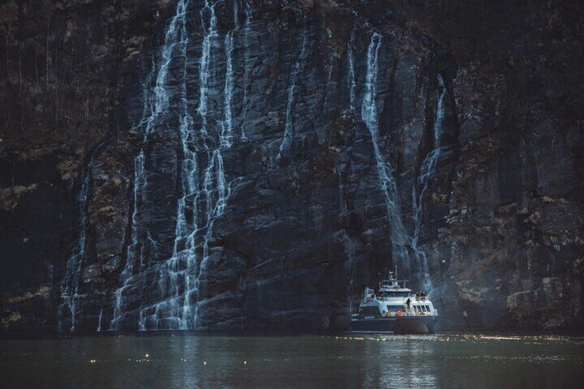 Mostraumen Fjord and Waterfall Cruise