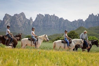 Horseback Riding in Montserrat Mountain Natural Park, Barcelona, Spain.