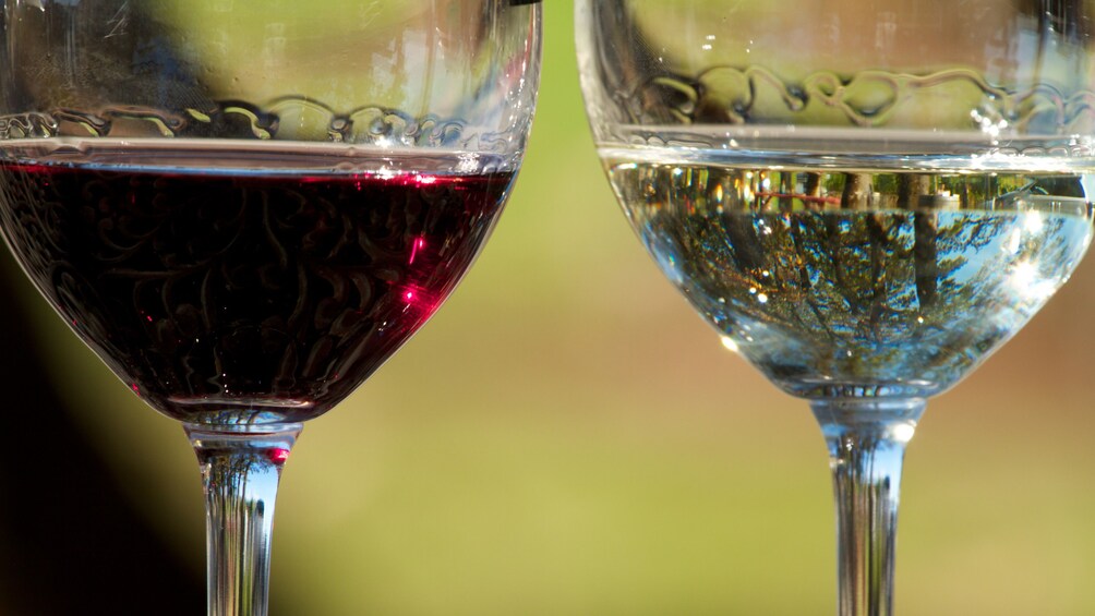 Show item 2 of 5. Glasses of wine at a restaurant in Baltimore