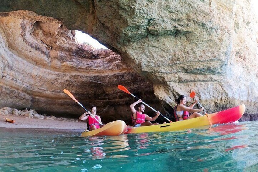Kayak in Benagil Cave