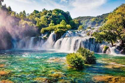 Escape to magic Krka Waterfalls on a private full-day private tour