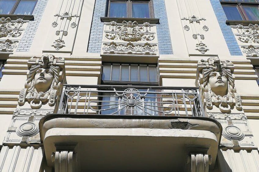 Art Nouveau facade.