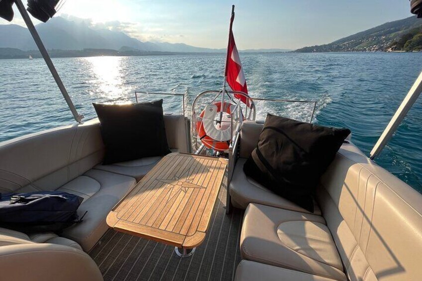 Cheese platter by Boat on Lake Thun, Interlaken 