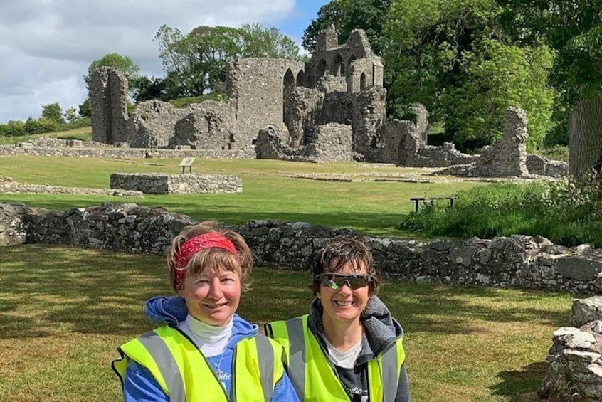 Inch Abbey where the legend of the snakes was written.