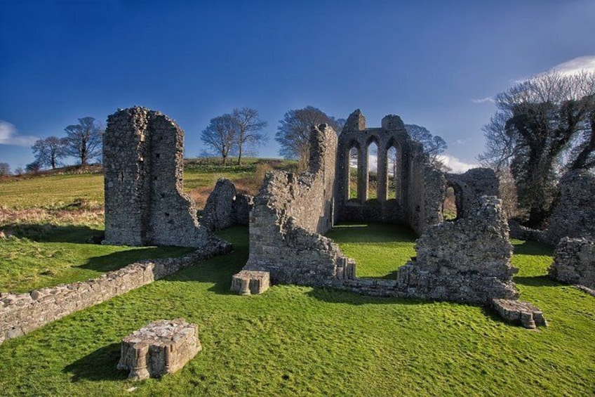 Inch Abbey where the legend of the snakes was written.