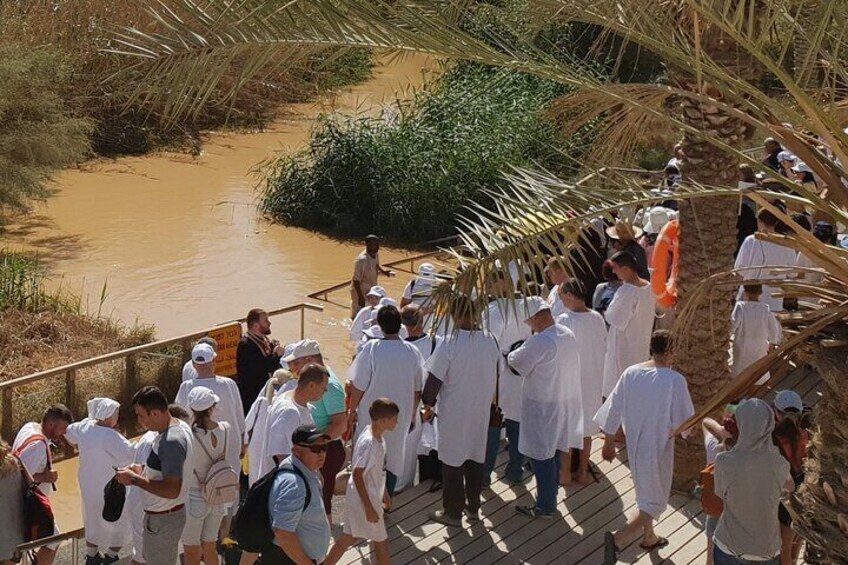 Baptism in Jordan River Qasr El-Yahud