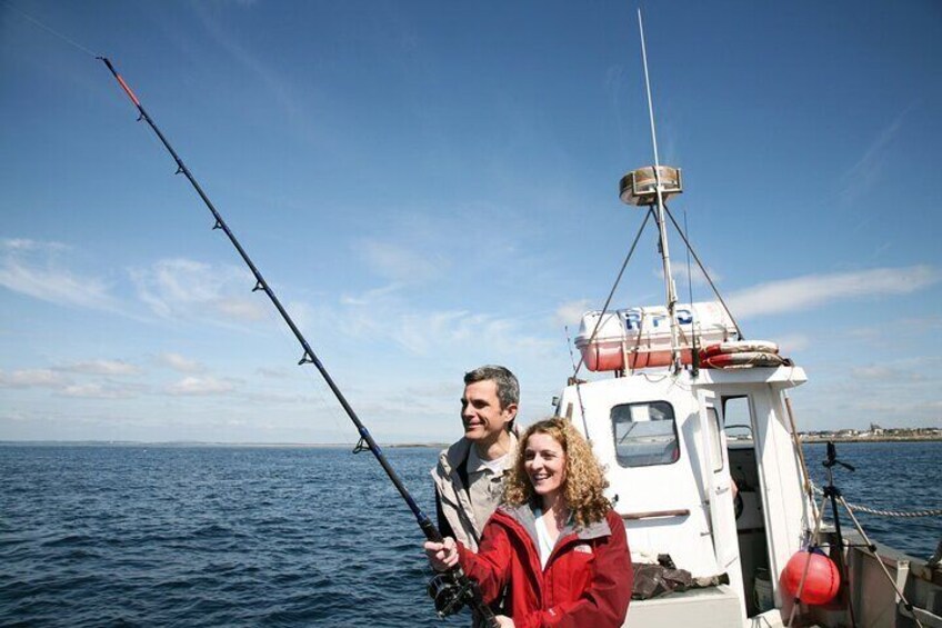 Deep sea fishing from Inisheer, Aran Islands. Galway. Private guided. 5 hours.