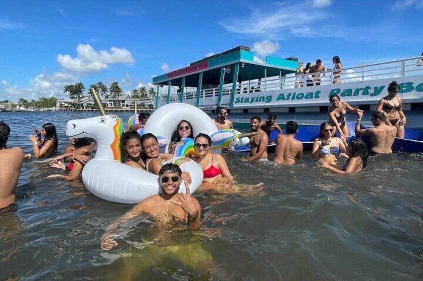 Sand bar swim!