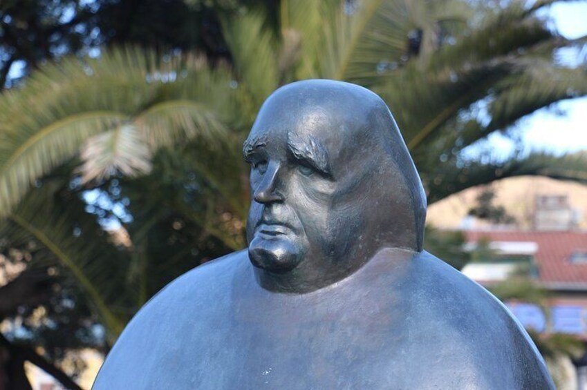 Statue of writer Miroslav Krleža