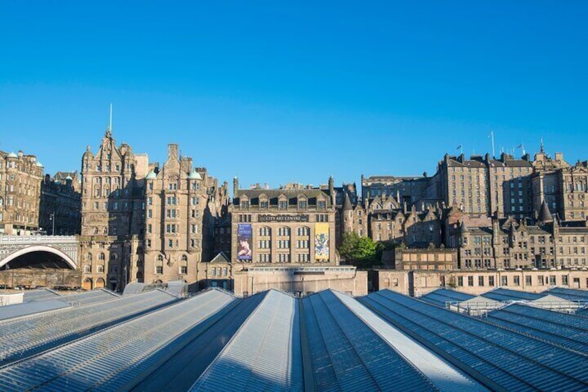 See the skyline of Edinburgh