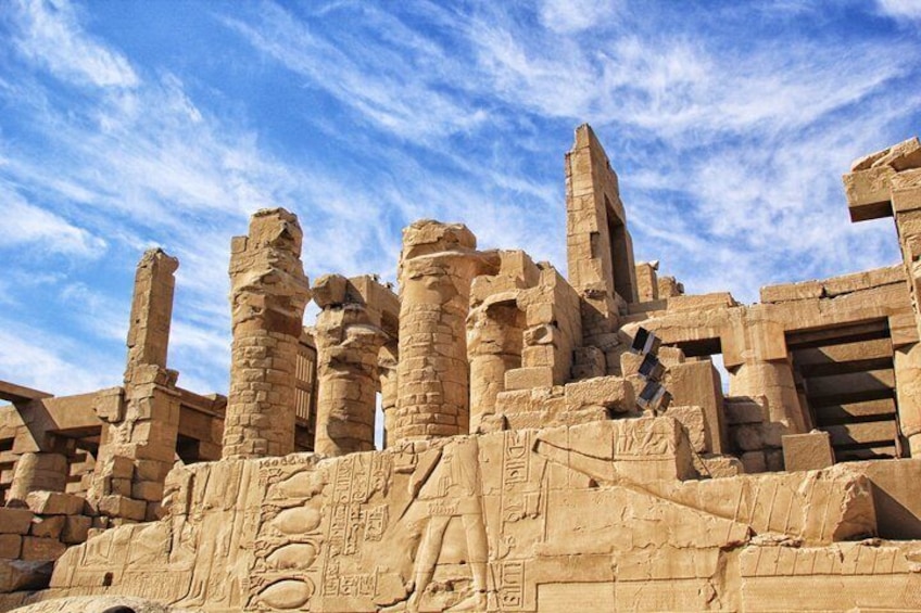 Luxor Day tour includes felucca,camel ride&lunch from Sharm El Sheikh By plane