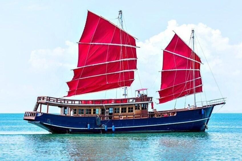 Around Koh Samui Day Cruise Tour By Red Baron Chinese Sailboat 