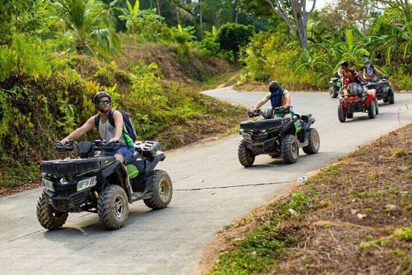 Koh Samui ATV Safari 2 Hours Tour (Jungle Ride, Mountain Viewpoint, Waterfall)