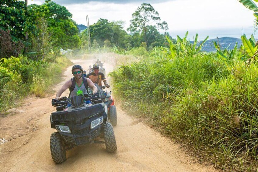 Koh Samui ATV Safari 2 Hours Tour (Jungle Ride, Mountain Viewpoint, Waterfall)