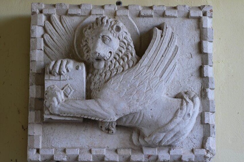 St. Mark's winged lion in Motovun