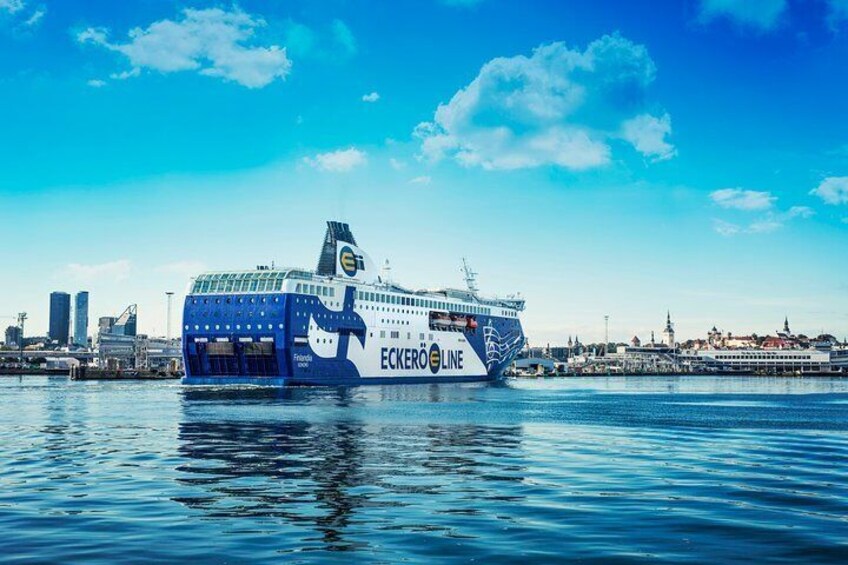 Enjoy the Baltic coastline from the ship deck