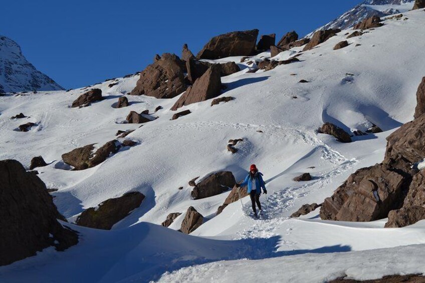 Snowshoes Cajon del Maipo Hike Chile