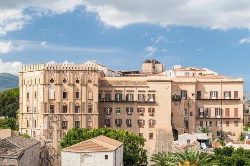 The Palazzo dei Normanni or Royal Palace of Palermo