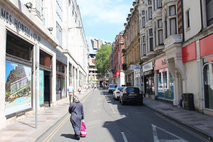 One of the city centre locations used in numerous Doctor Who episodes