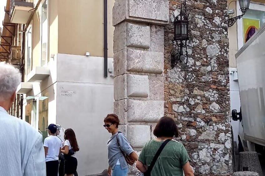 Entrance to Taormina from Porta Messina