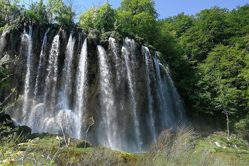 Veliki Buk waterfall in Plitvice NP in spring