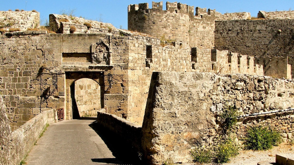 Exterior view of Grecian Castle and Ramparts