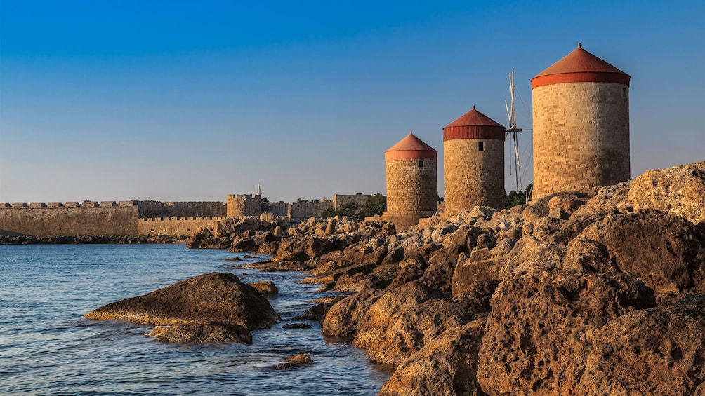 coastline view in rhodes