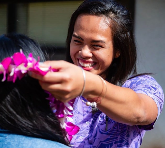 Authentic Lei Greeting at Kahului Airport