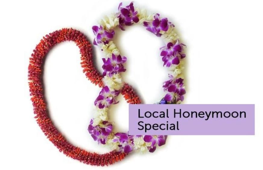 Honeymoon Lei Greeting at Kahului Airport