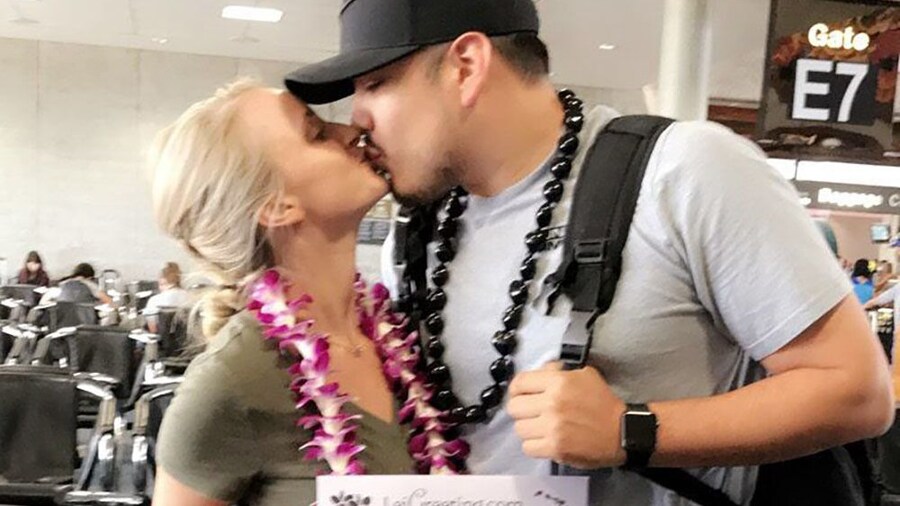 Honeymoon Lei Greeting at Kahului Airport