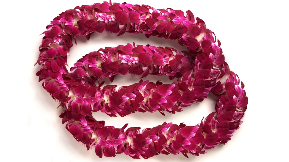 Show item 3 of 5. Double pink lei