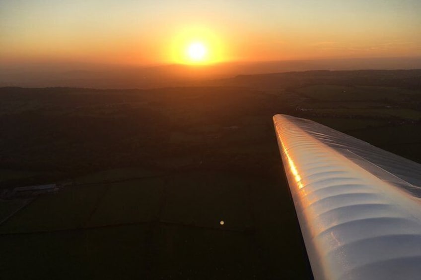 Beautiful evening flight