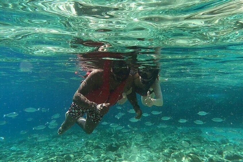 Snorkeling Adventure in the Mykonian natural beauty zone.