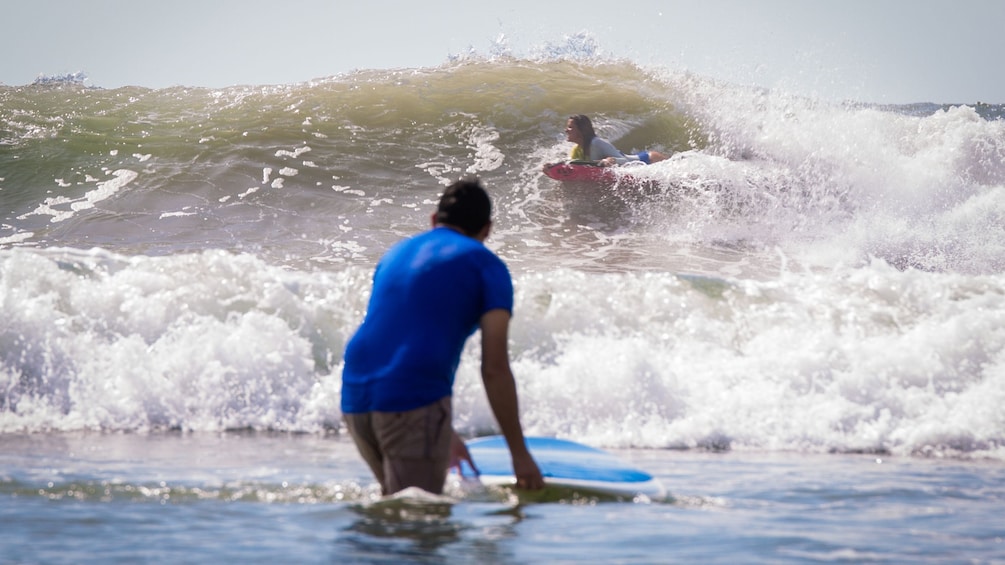 people learning to surf in mexico