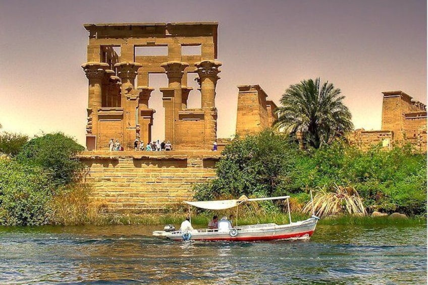 Aswan : Private Tour to Unfinished Obelisk, High Dam and Philae Temple by BOAT