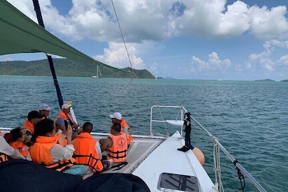 Phuket Racha and Coral Islands Full Day Tour By Sailing Catamaran