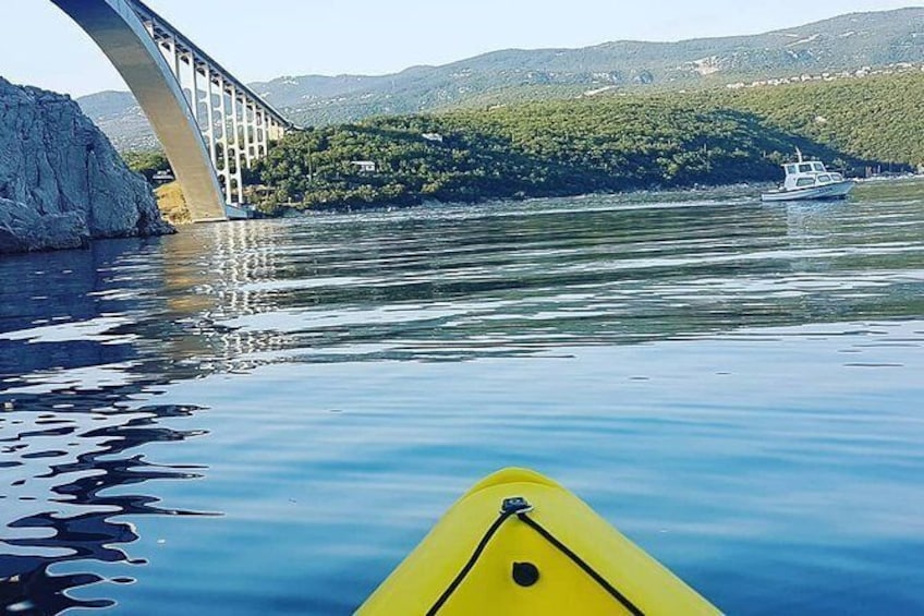Show item 2 of 2. Private Kayak Tour under the Krk Bridge